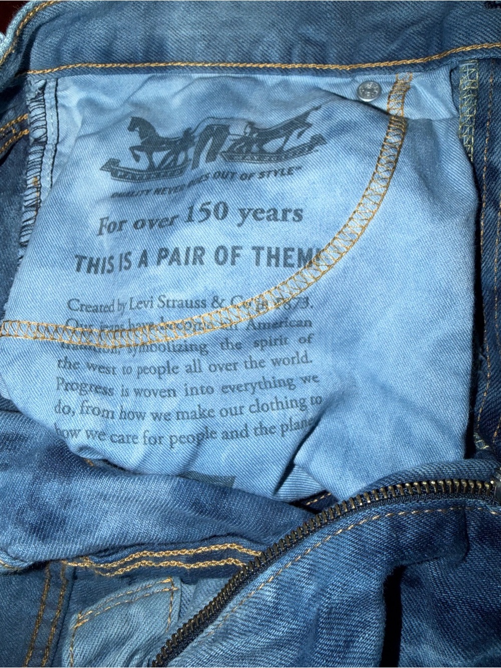 Levi's 512 Men's Blue Tie-Dye Slim Straight Jeans - Picture 6 of 7